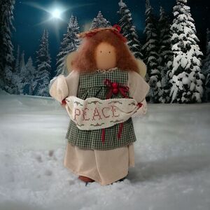 Lizzie High PEACE Angel Doll The Christmas Pageant Vtg 89 Folk Art Ladie Friends